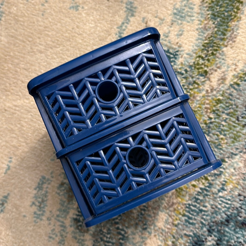 🗄️ Cute mini drawers. Blue on blue.